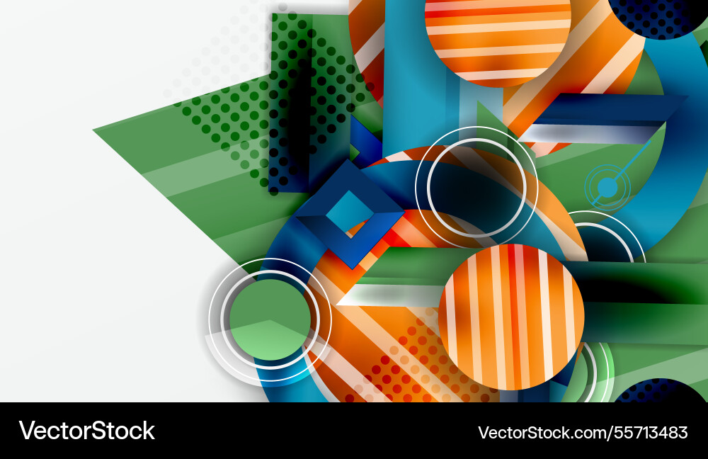 Dynamic complex geometric abstract background Dynamic complex geometric abstract background Vector Image