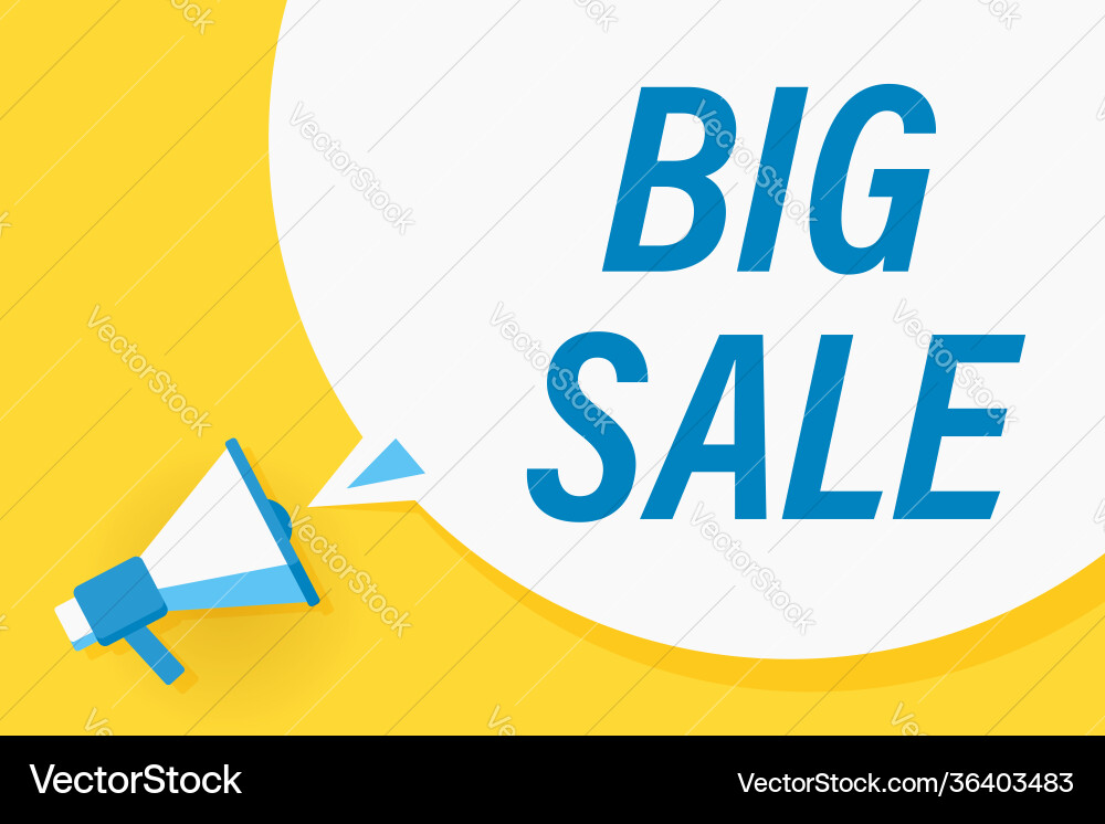 Flat megaphone with speech bubble and phrase Flat megaphone with speech bubble and phrase vector image