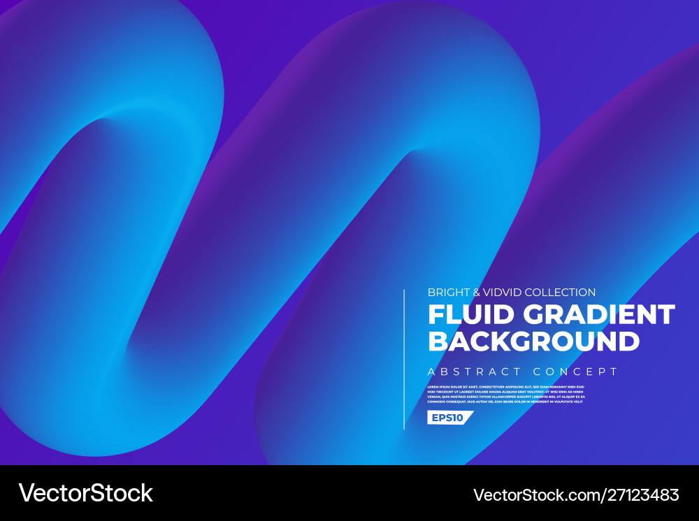 Fluid gradient background Fluid gradient background vector image