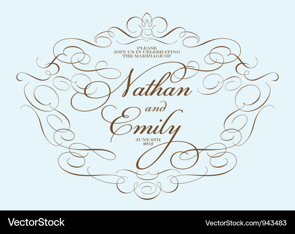 Invitation templates vector image