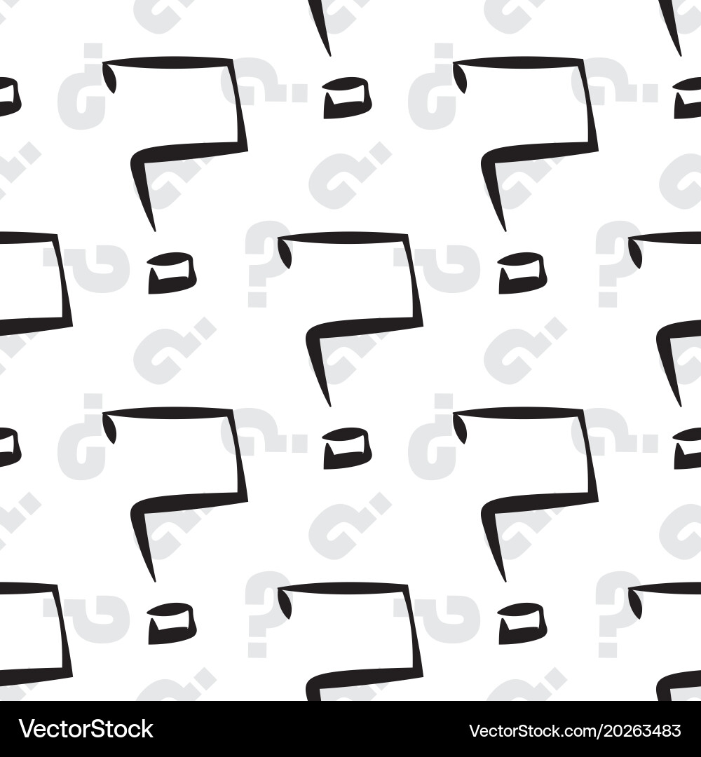 Question marks or interrogation pattern vector image