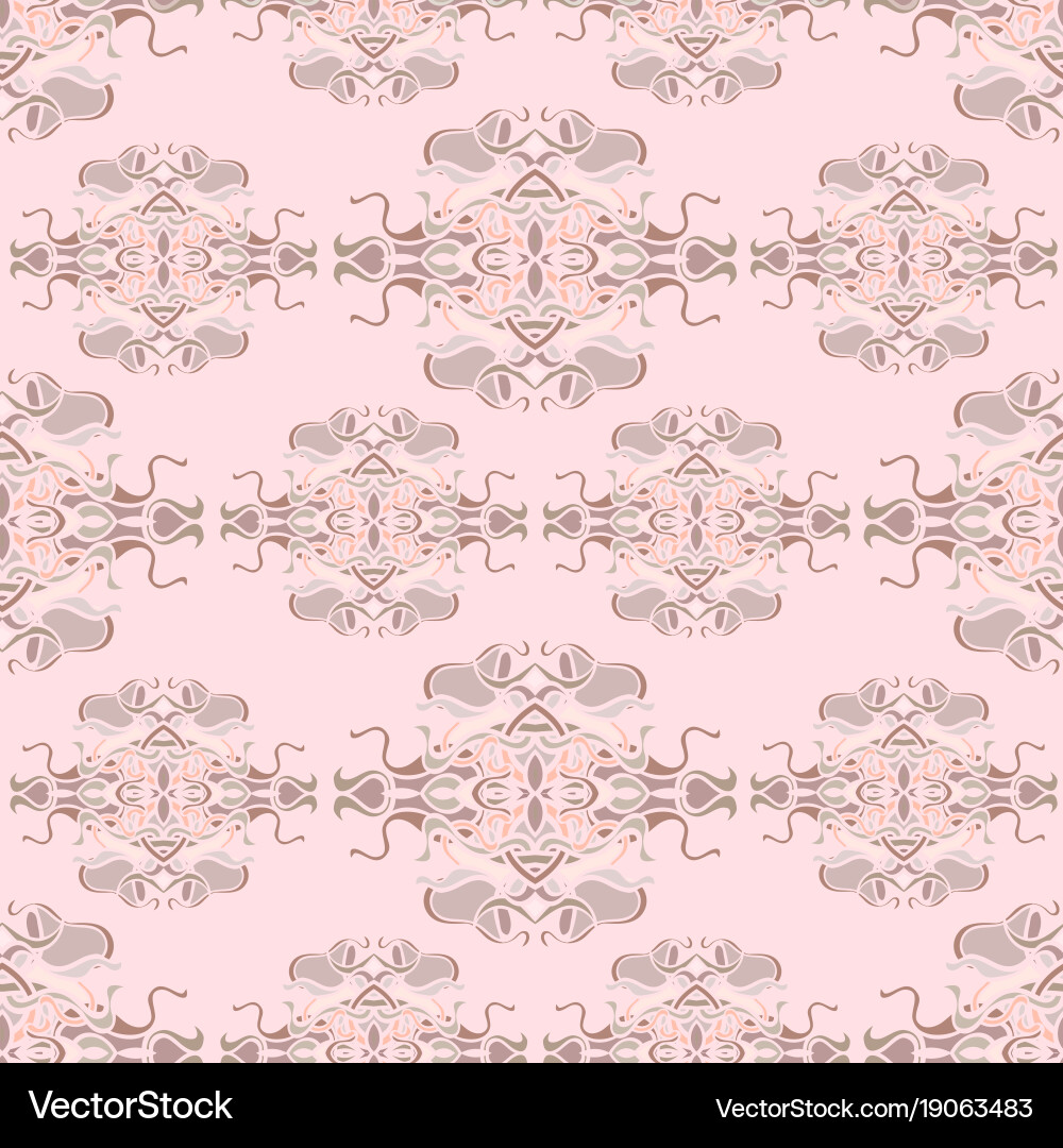 Seamless pattern with colorful abstract shape vector image