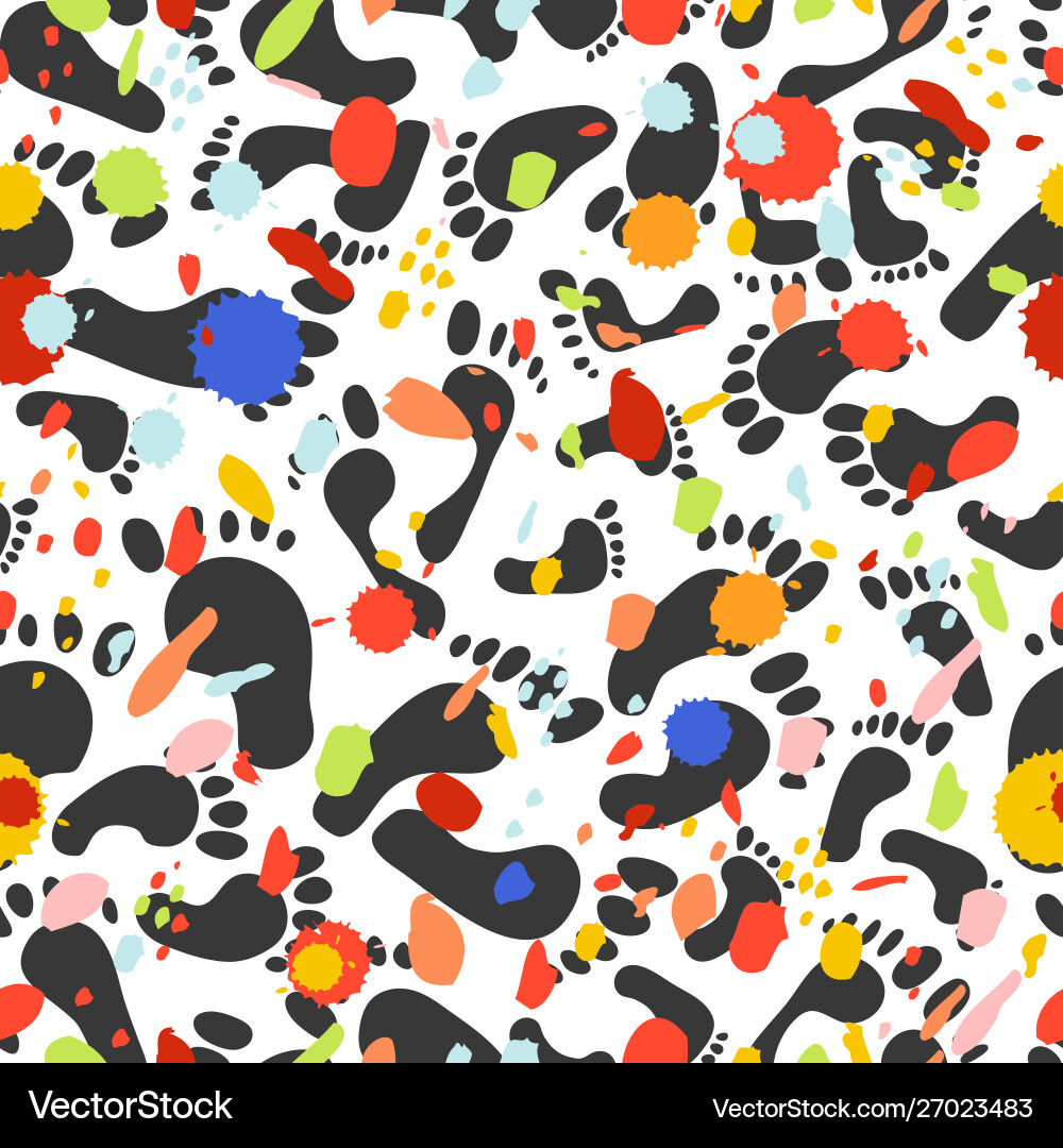 Seamless pattern with traces different sizes Seamless pattern with traces different sizes vector image