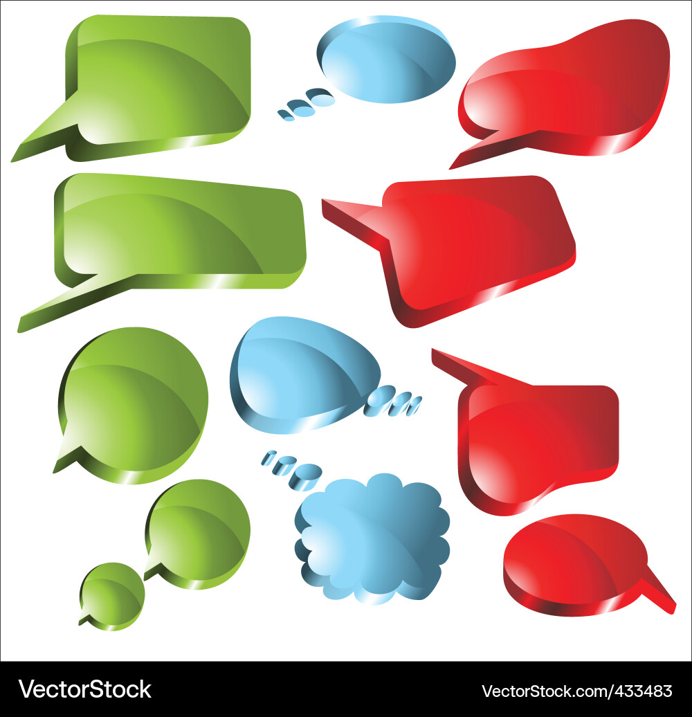 Speech bubbles Vector Image