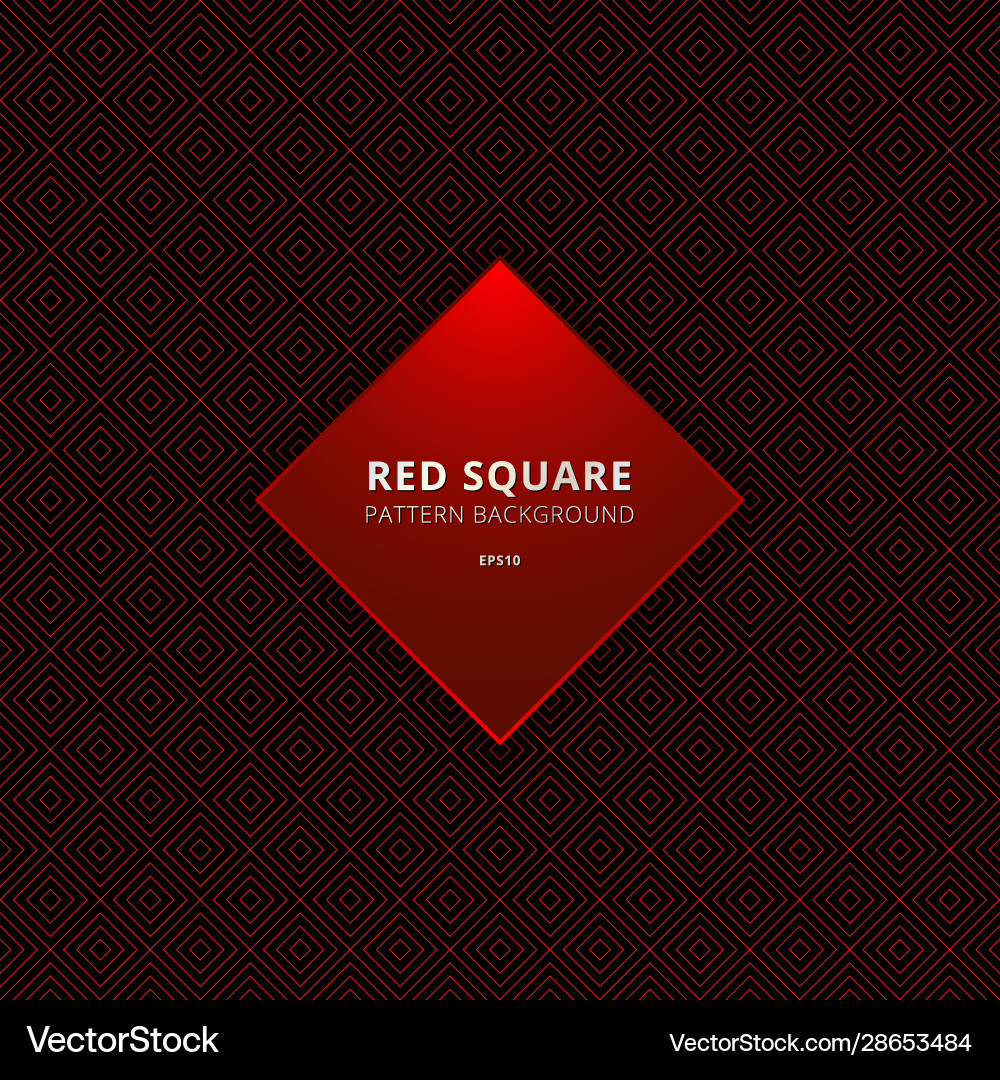 Abstract red square border seamless pattern Abstract red square border seamless pattern vector image