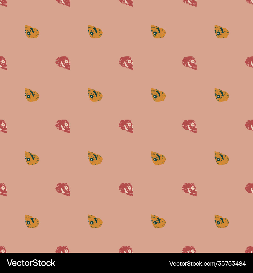 Abstract spooky seamless pattern with simple Abstract spooky seamless pattern with simple Vector Image