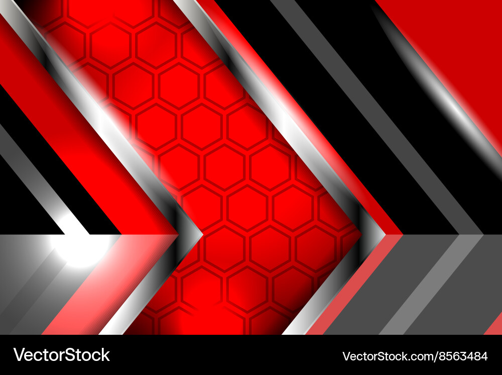 Dynamic Red Abstract Background vector image