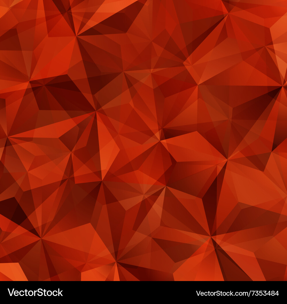 Geometric Red Triangle Pattern vector image