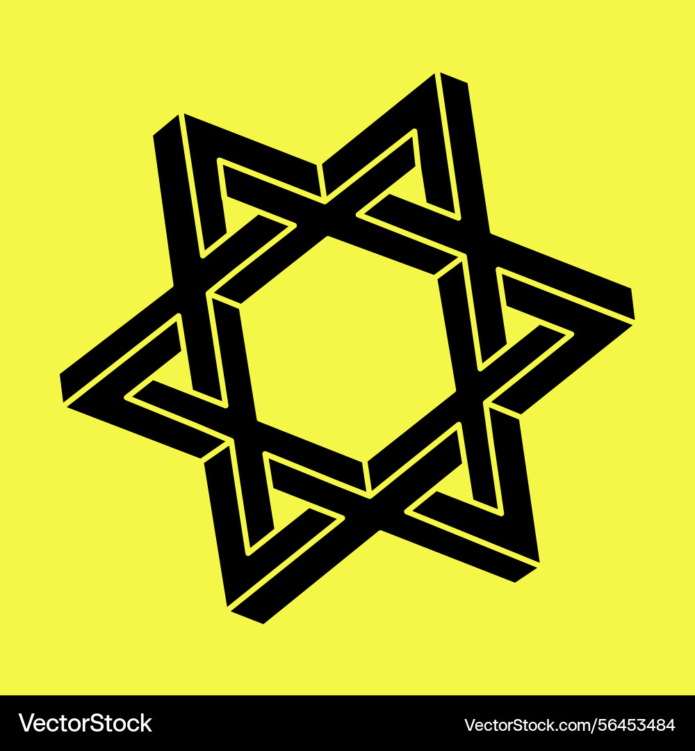 Impossible shape escher style web design element Impossible shape escher style web design element vector image