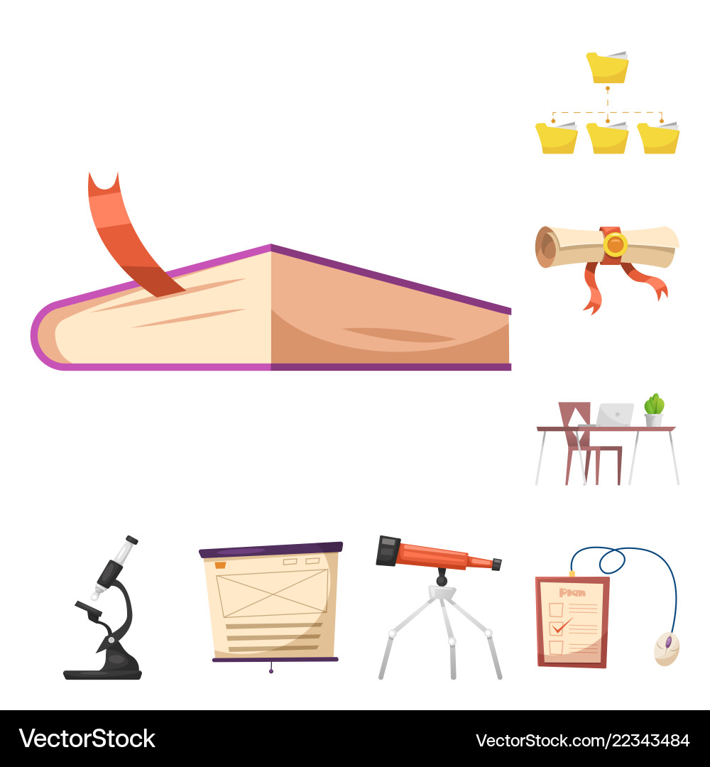 Isoliertes Objekt des Bildungs- und Lernsymbols Isoliertes Objekt des Bildungs- und Lernsymbols vektorbild
