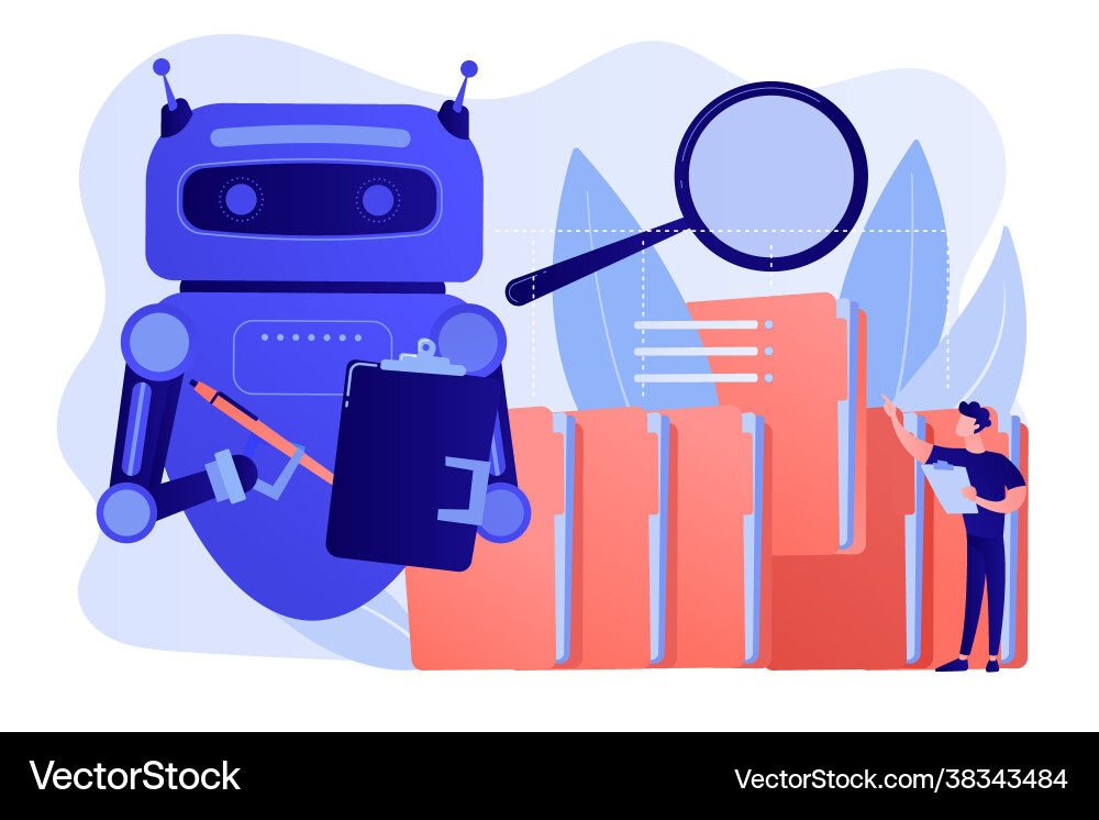 Robotic process automation concept vector image