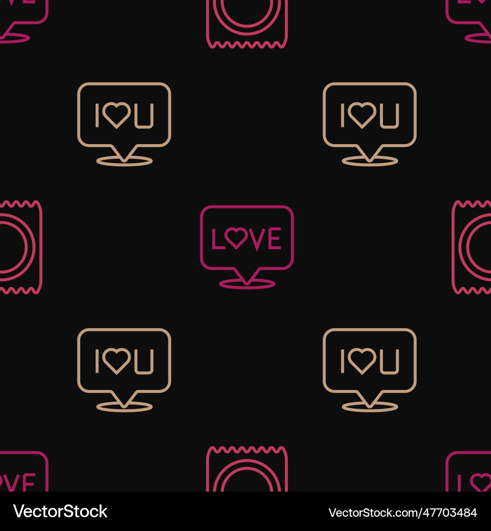 Set line condom in package speech bubble text i Set line condom in package speech bubble text i vector image
