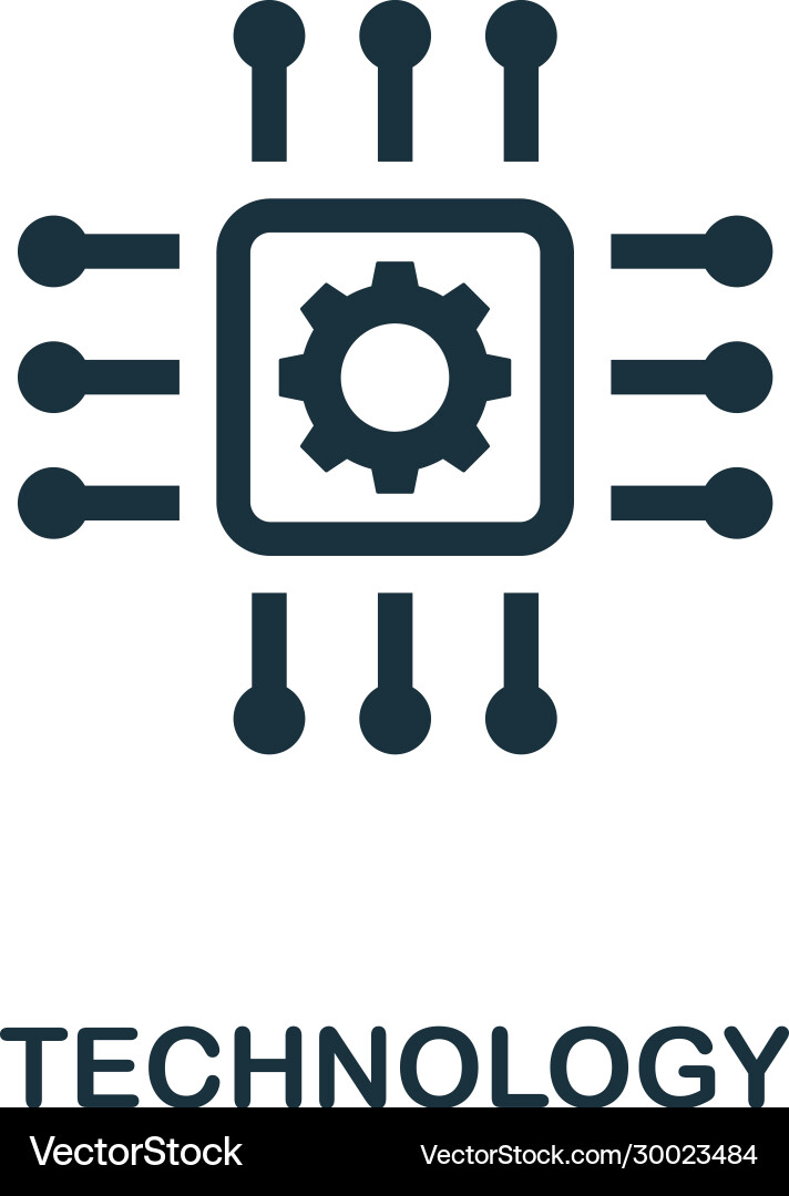 Technologie-Icon einfaches Element aus digital Technologie-Icon einfaches Element aus digital vektorbild