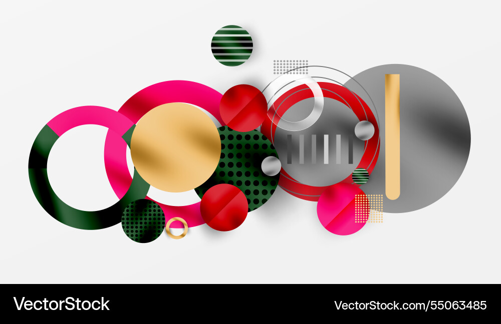 Abstract background - layered geometric shapes Vector Image