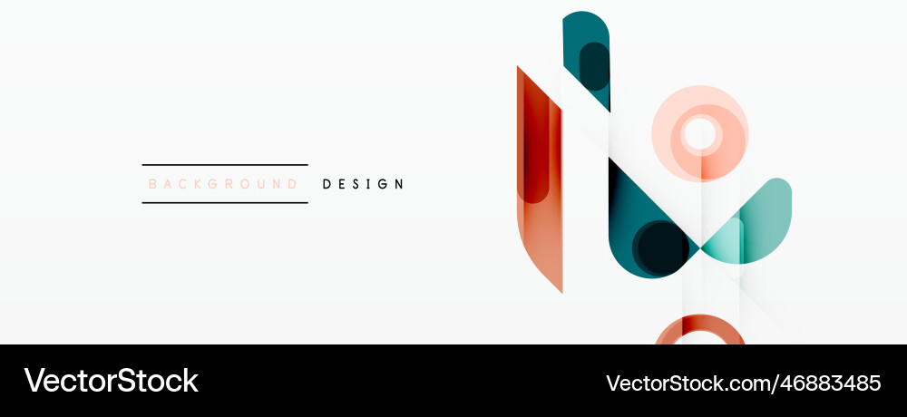 Circle minimal abstract background design Circle minimal abstract background design Vector Image