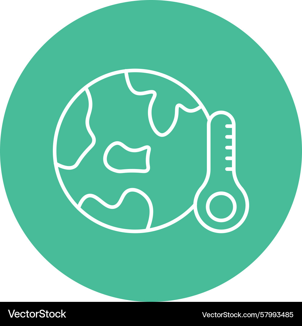Climate Change Icon Set Vector Image