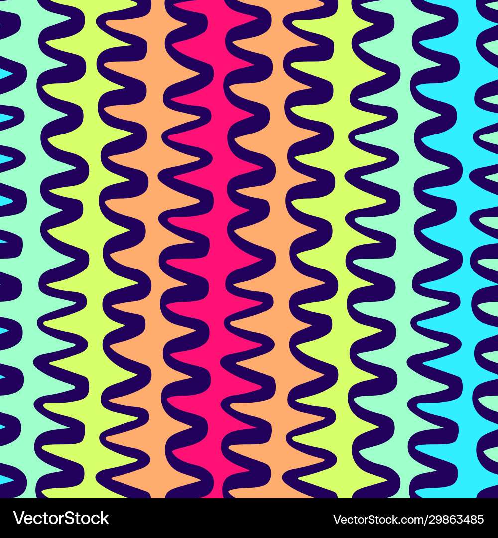 Colorful wavy lines pattern-15 Colorful wavy lines pattern-15 vector image