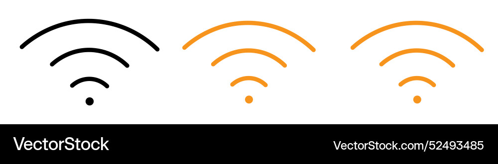 Connectivity wifi signal icon for internet vector image