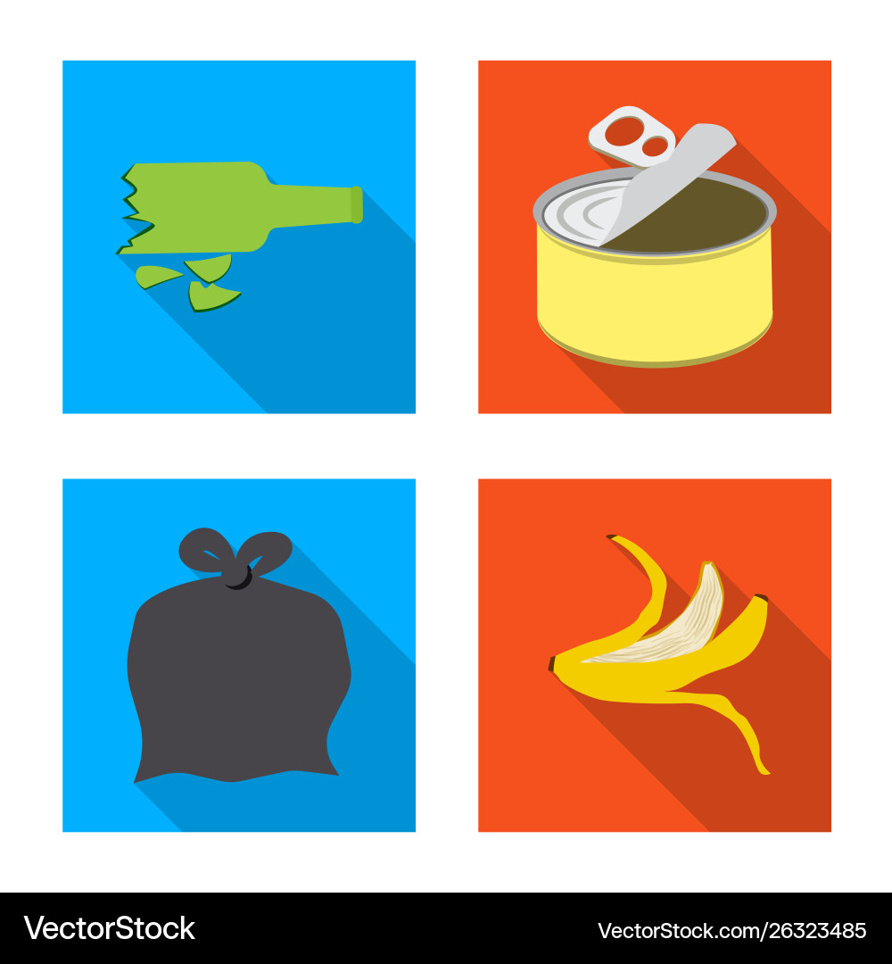 Design dump and sort icon set vector image