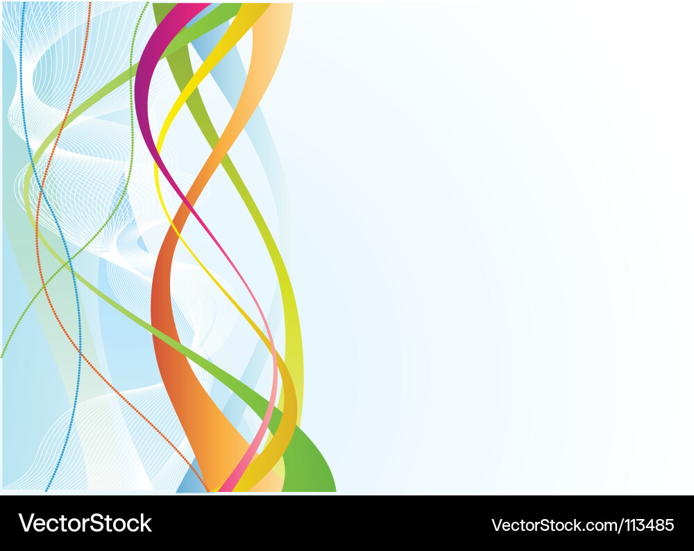 Dynamic Curved Lines Background vector image