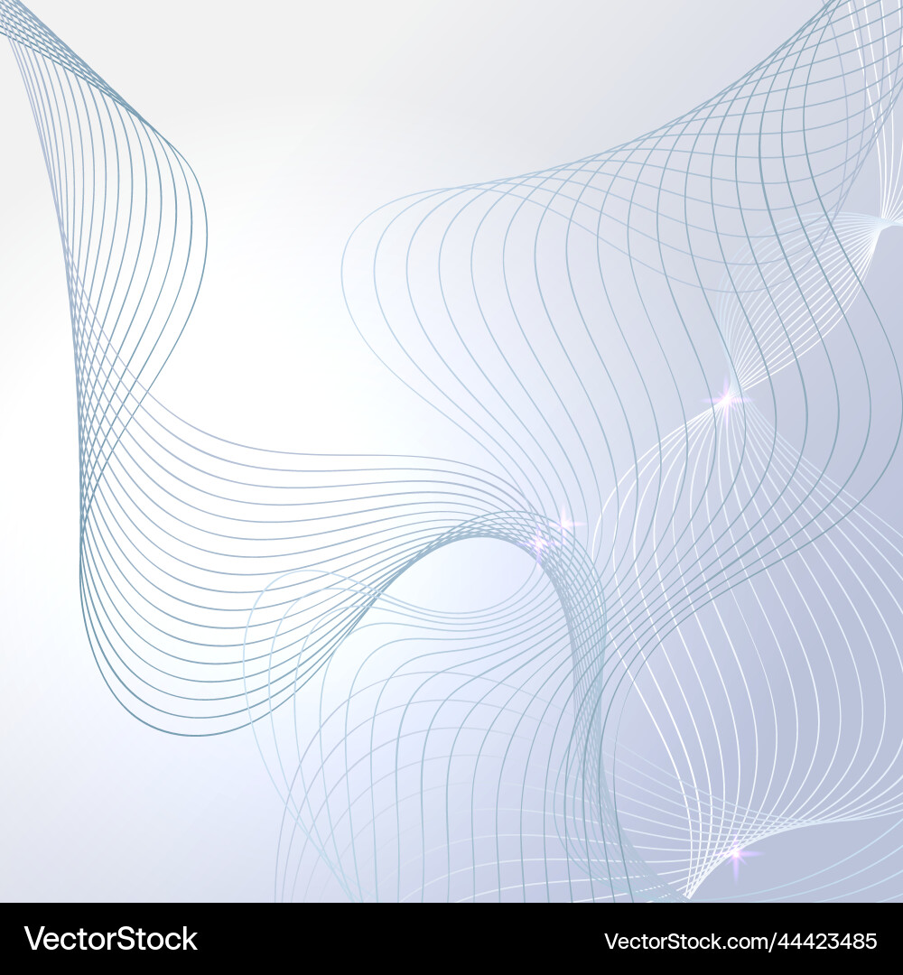 Flowing grey curve shape with soft gradient square Flowing grey curve shape with soft gradient square vector image