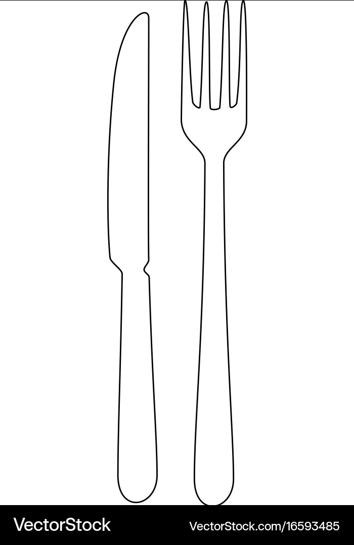 Knife and fork icon Vector Image