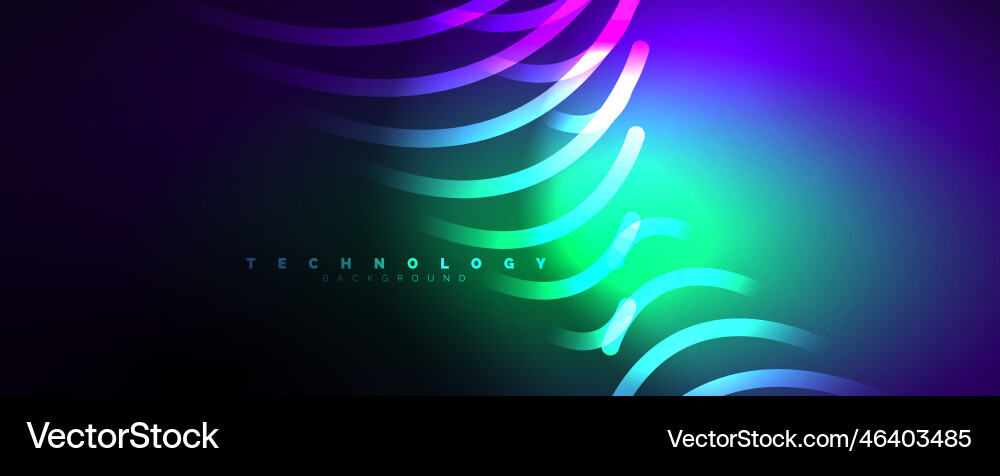 Light beams neon lines abstract background Light beams neon lines abstract background Vector Image