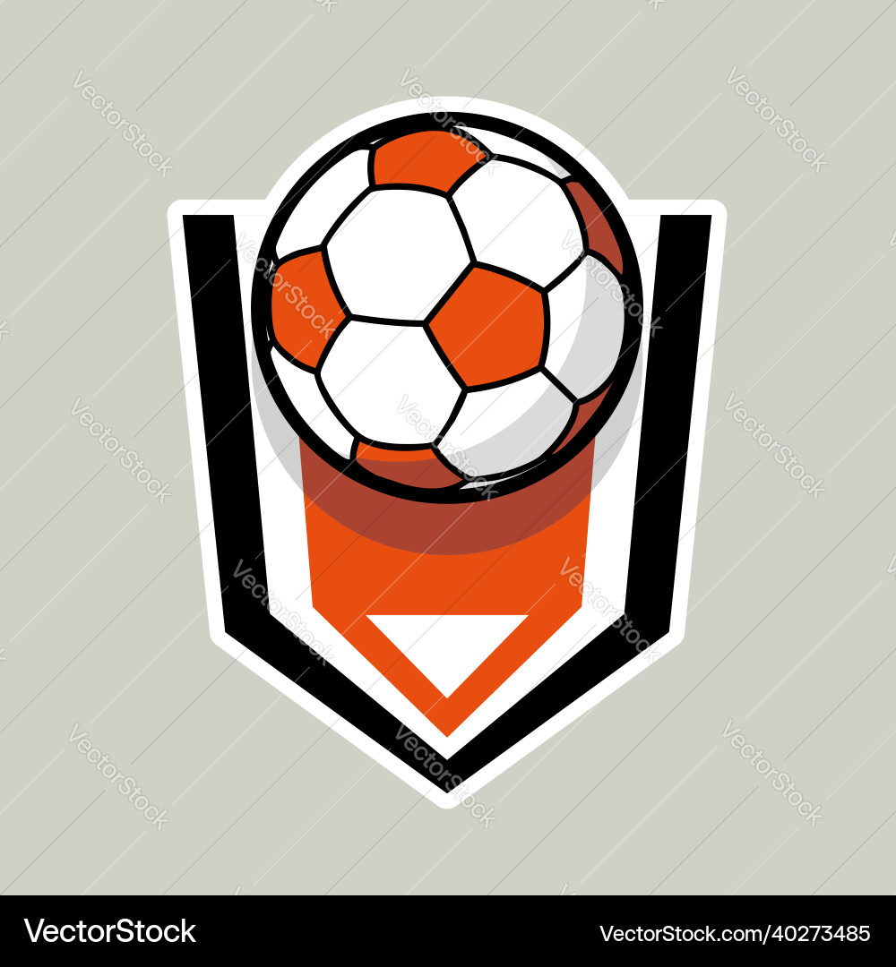Logo football soccer template Vector Image