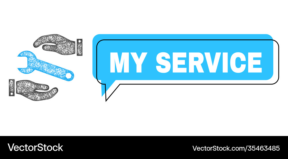 Misplaced my service speech balloon and net mesh Misplaced my service speech balloon and net mesh vector image