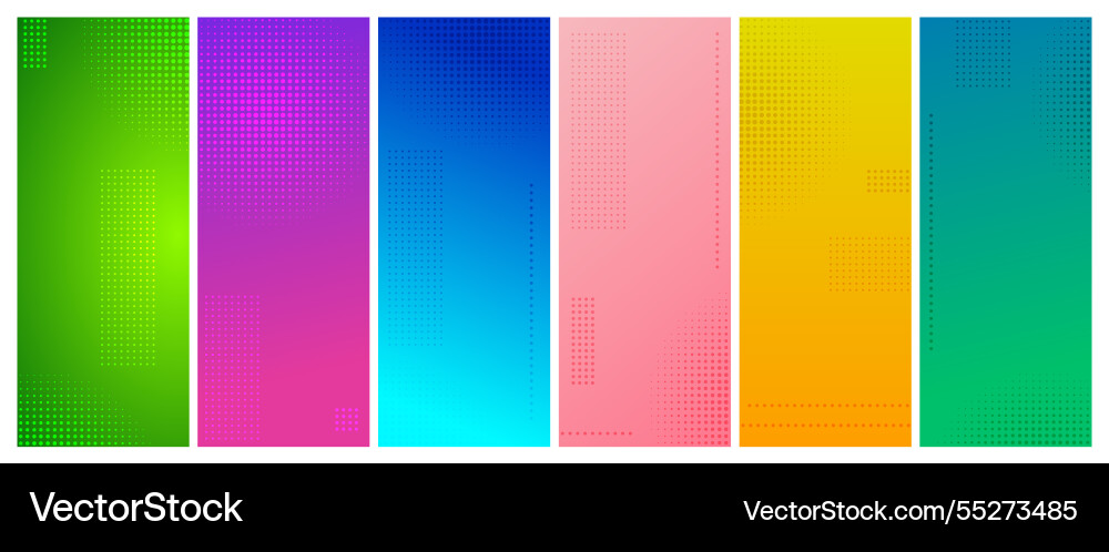 Set of abstract gradient geometric backgrounds Set of abstract gradient geometric backgrounds vector image