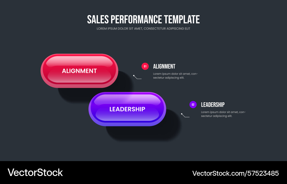 Visual introduction 2 option diagram presentation vector image