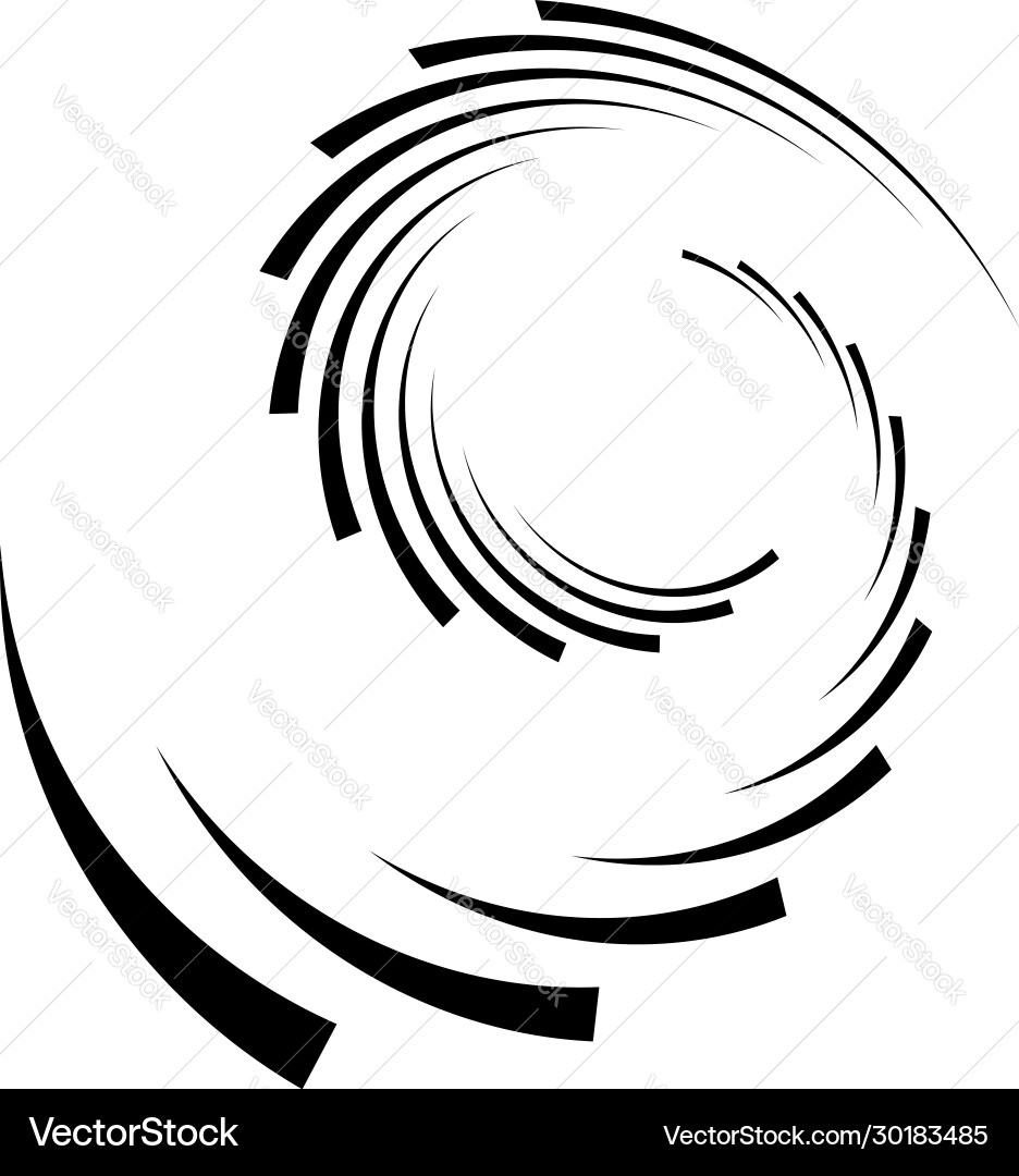 Volute Vortex Shapes - Twisted Helix vector image