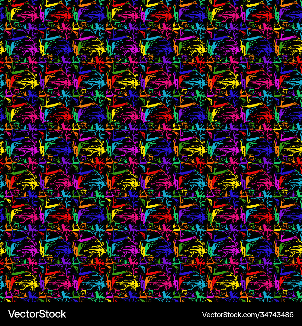 Abstract seamless pattern with chaotic shapes Abstract seamless pattern with chaotic shapes Vector Image