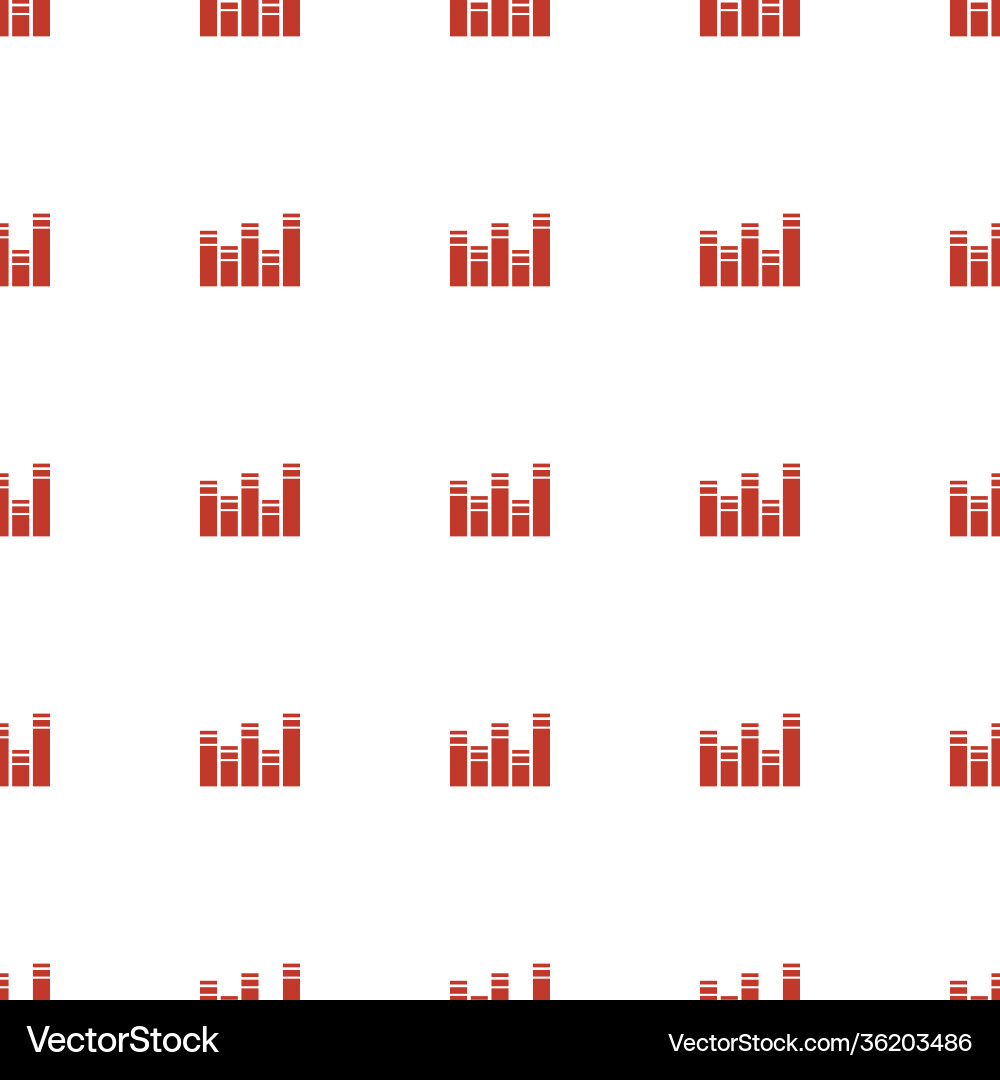 Chart icon pattern seamless white background vector image