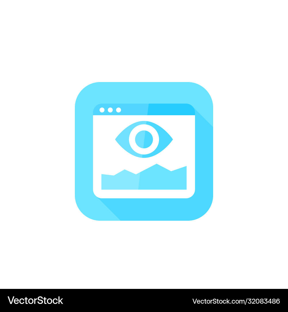 Data monitoring system icon vector image