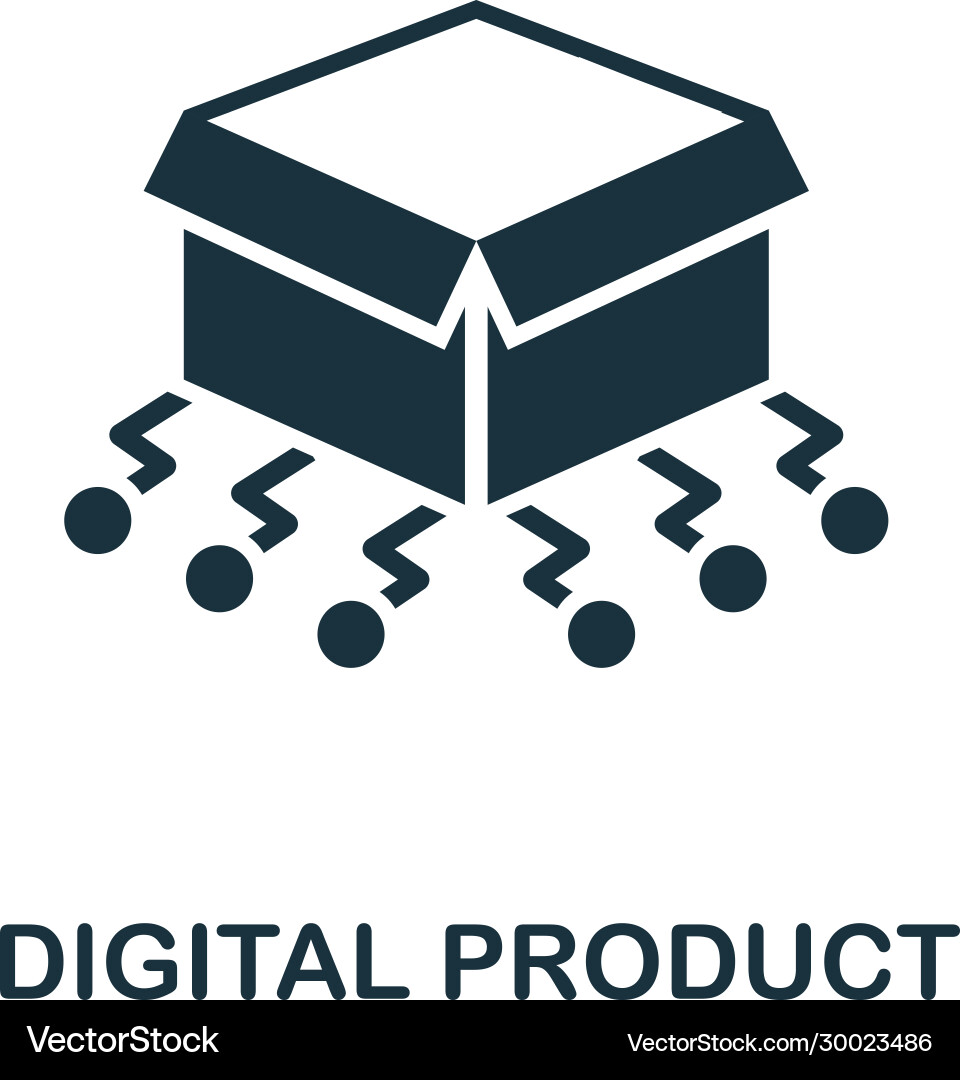 Digital product icon simple element from vector image