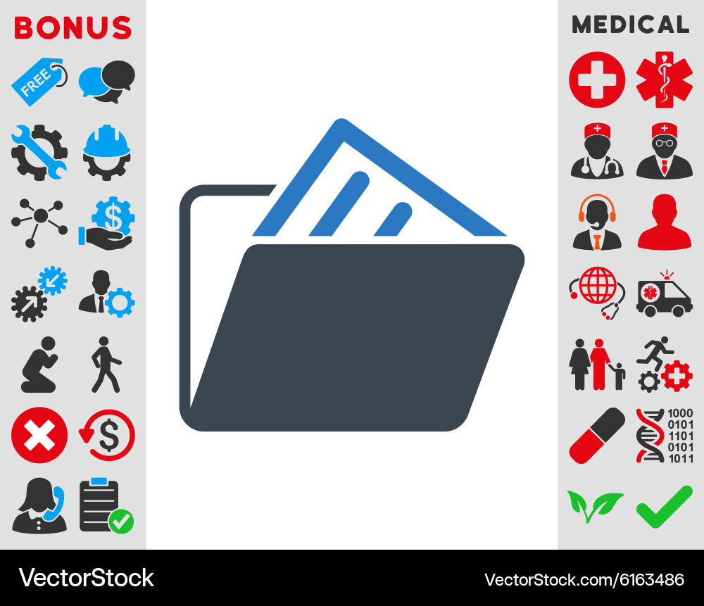 Document folder icon Vector Image