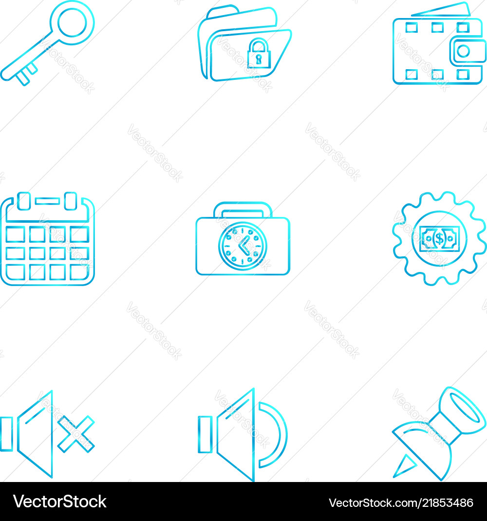 Document sound multimedia user interface vector image