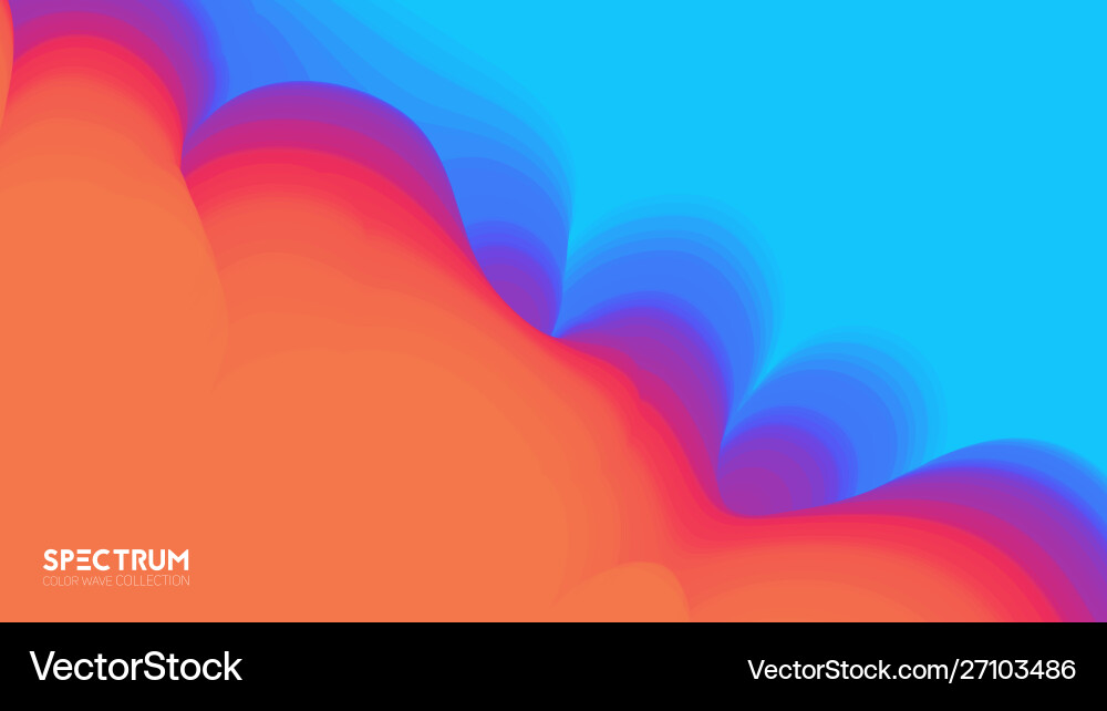 Fluid color blend spectrum background Fluid color blend spectrum background Vector Image