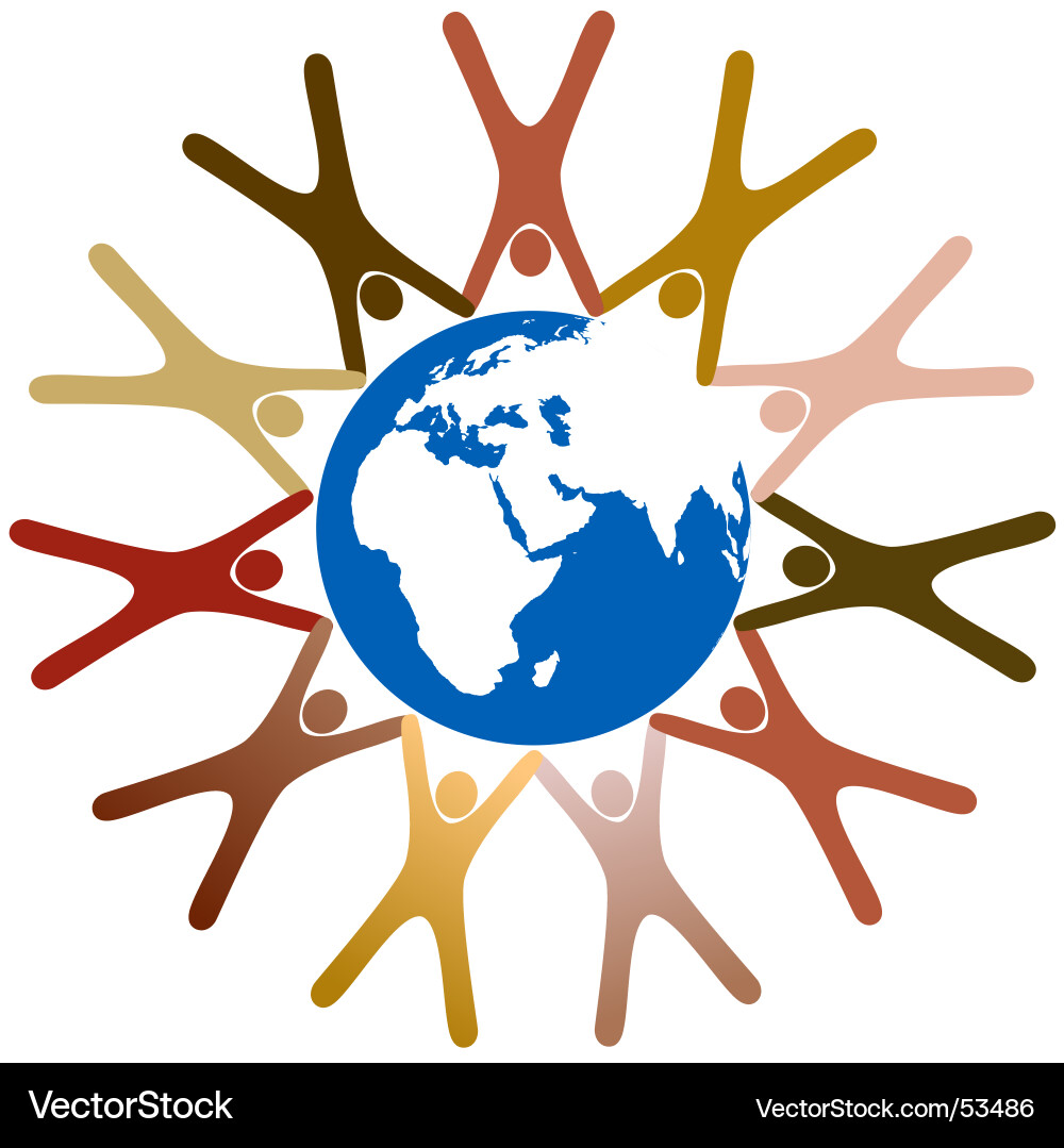 Global Unity Symbol vector image