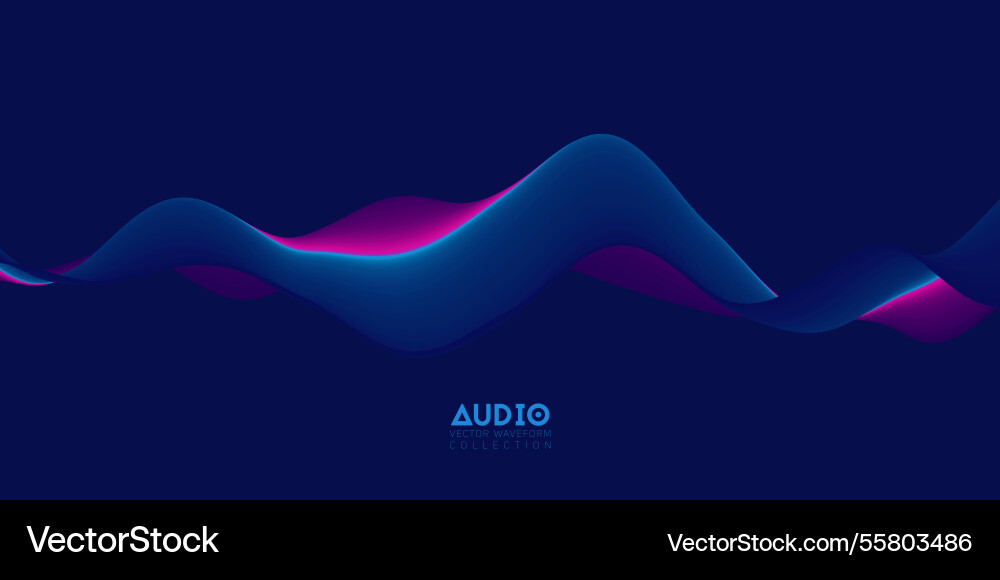 Gradient sound wave abstract background colorful Gradient sound wave abstract background colorful vector image