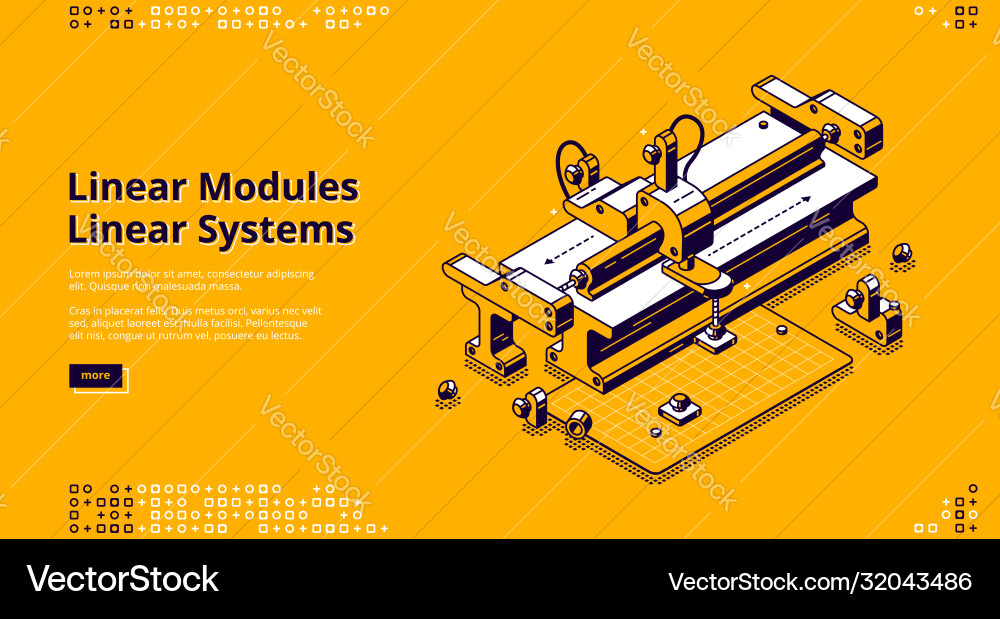 Linear Motion Systems vector image