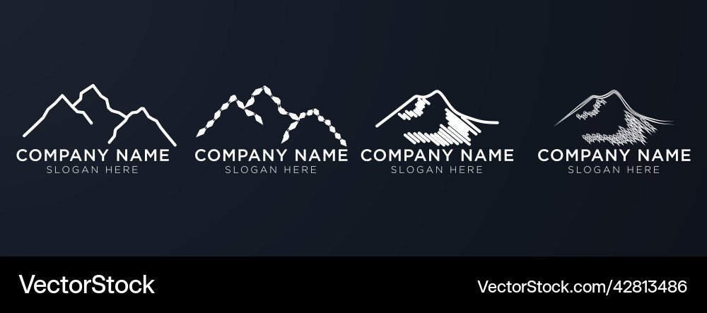 Mountain Peek Abenteuer Logo Mountain Peek Abenteuer Logo vektorbild