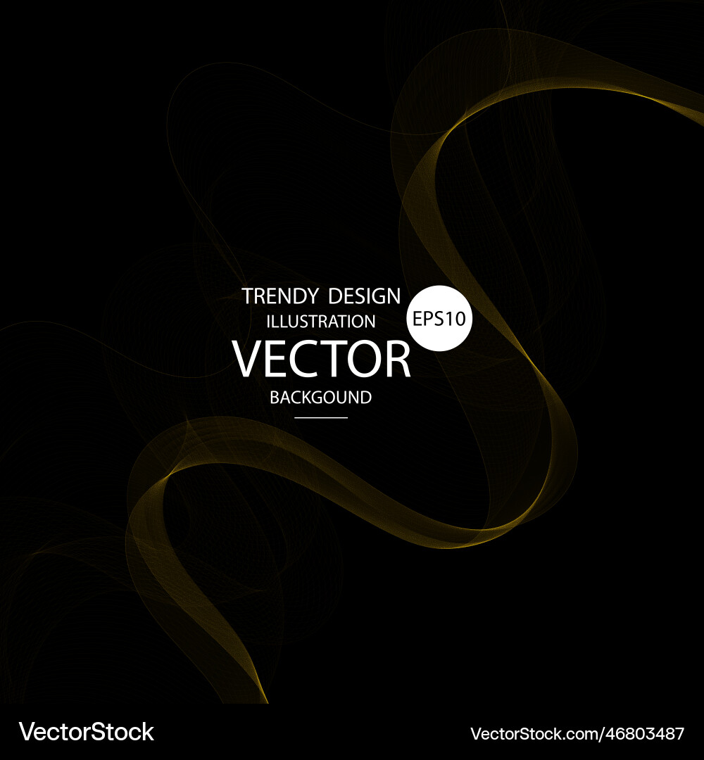 Abstract wave background in gold color shiny Abstract wave background in gold color shiny vector image