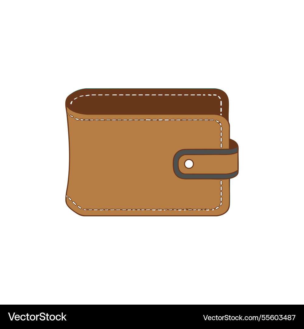 An open empty wallet An open empty wallet vector image
