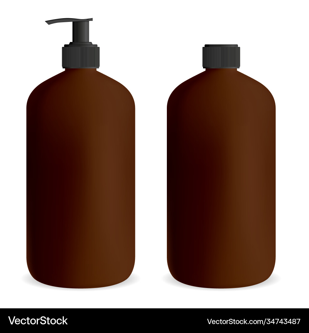 Bottle pump for gel or soap cosmetic package Bottle pump for gel or soap cosmetic package vector image