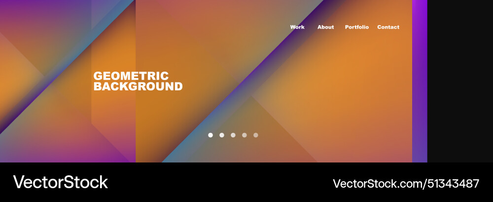 Colorful fluid gradient triangles and squares web Colorful fluid gradient triangles and squares web vector image