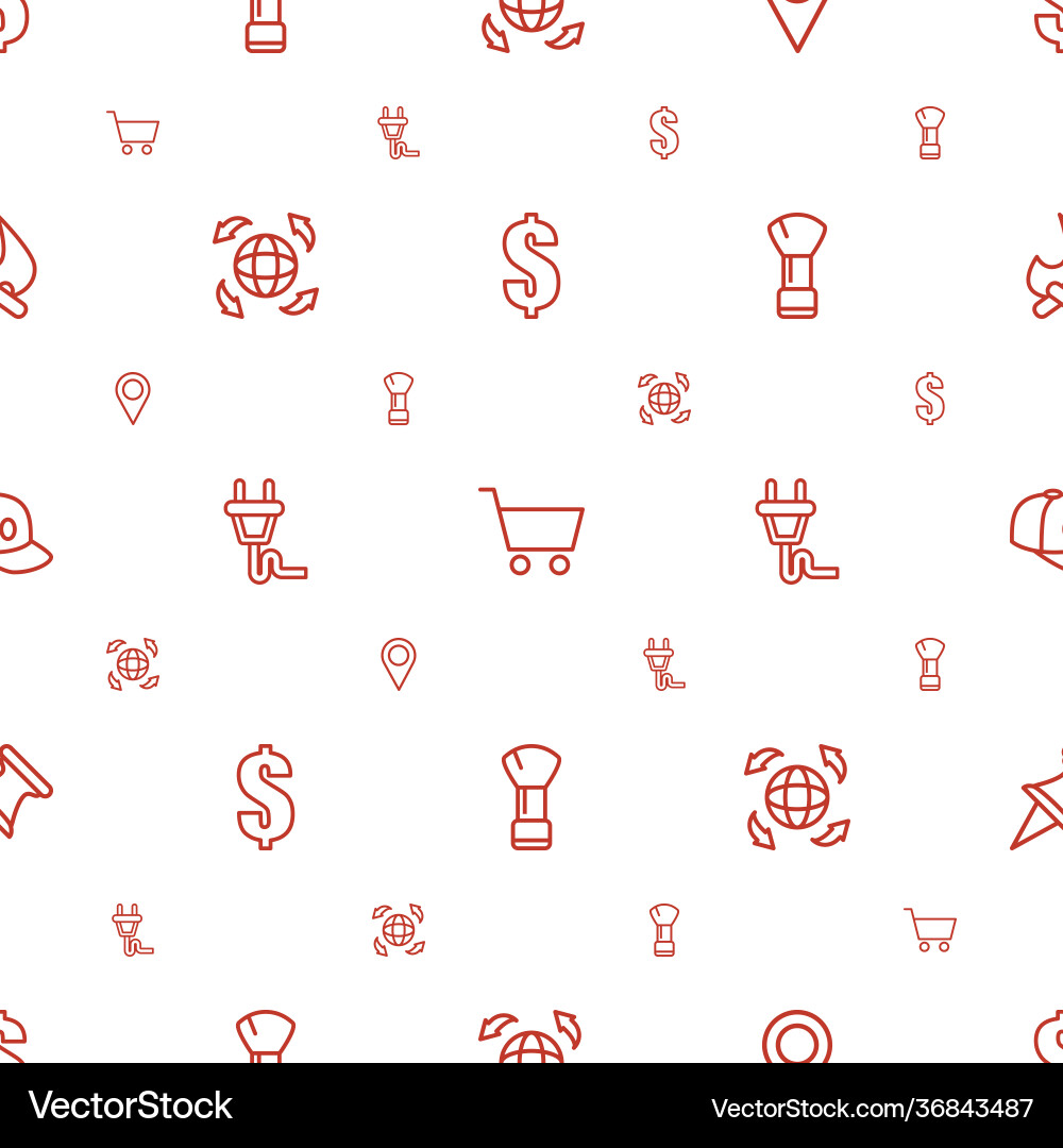 Design icons pattern seamless white background vector image