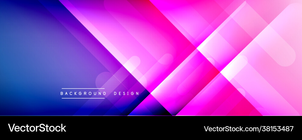 Dynamic lines abstract background 3d shadow Vector Image