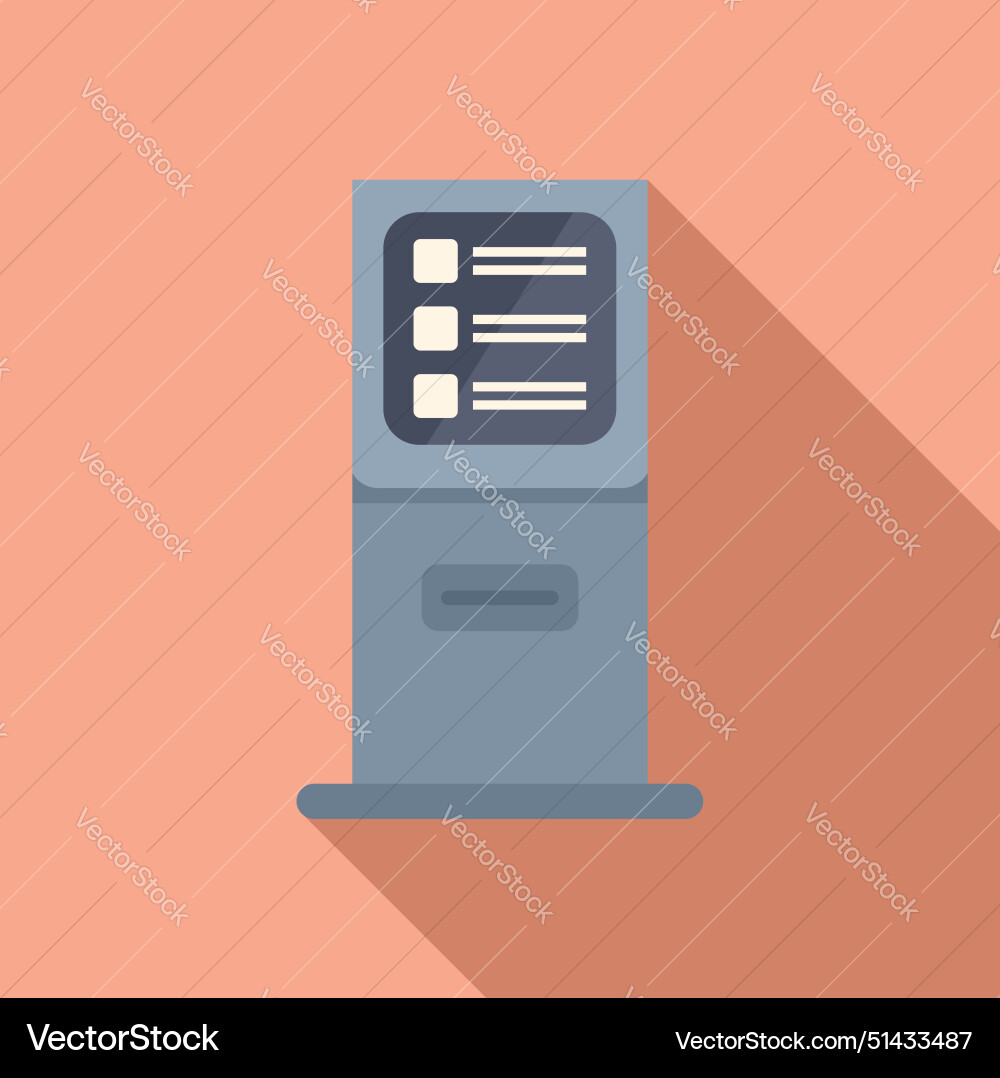 Flat design of vending machine Flat design of vending machine vector image